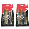 8 penne a sfera ricariche rossa gialla verde celeste casa astuccio scuola penna