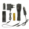 Torcia tattica 80000W militare luce alluminio LED polizia nera batteria