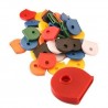 18x Coprichiave anello coperchio silicone chiavi chiave copertura cappuccio