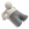 Mr. Tea infusore filtro colino te the in silicone alimentare e inodore per tisane a forma di omino a bagno nella tazza