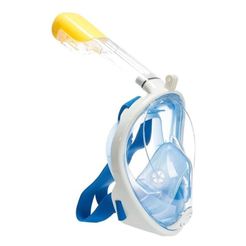 Maschera subacquea integrale snorkeling montatura action cam SUB immersione mare 