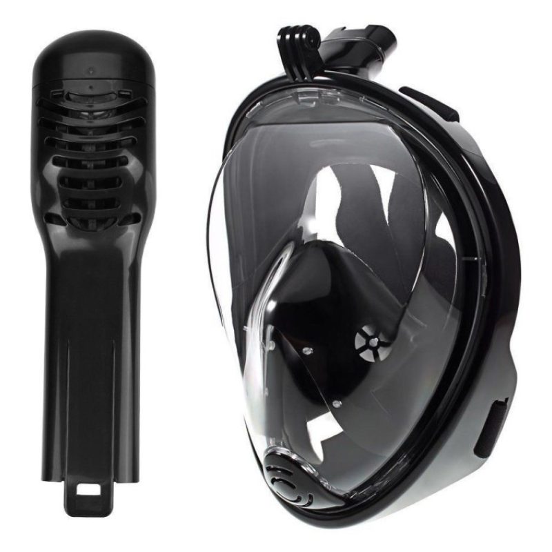 Maschera subacquea integrale snorkeling montatura action cam SUB immersione mare 