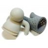 Mr. Tea infusore filtro colino te the in silicone alimentare e inodore per tisane a forma di omino a bagno nella tazza