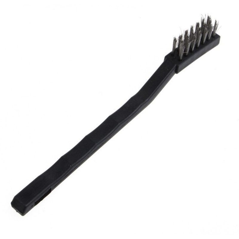 Kit 3 spazzole grandi ferro spazzolini metallo ferro ottone rimozione ruggine