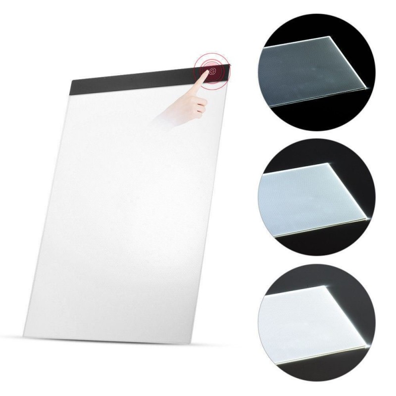 Tavola luminosa da disegno ricalco foglio A4 pad luminoso lavagna cavo USB LED