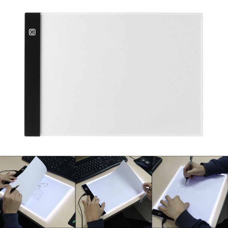 Tavola luminosa da disegno ricalco foglio A4 pad luminoso lavagna cavo USB LED