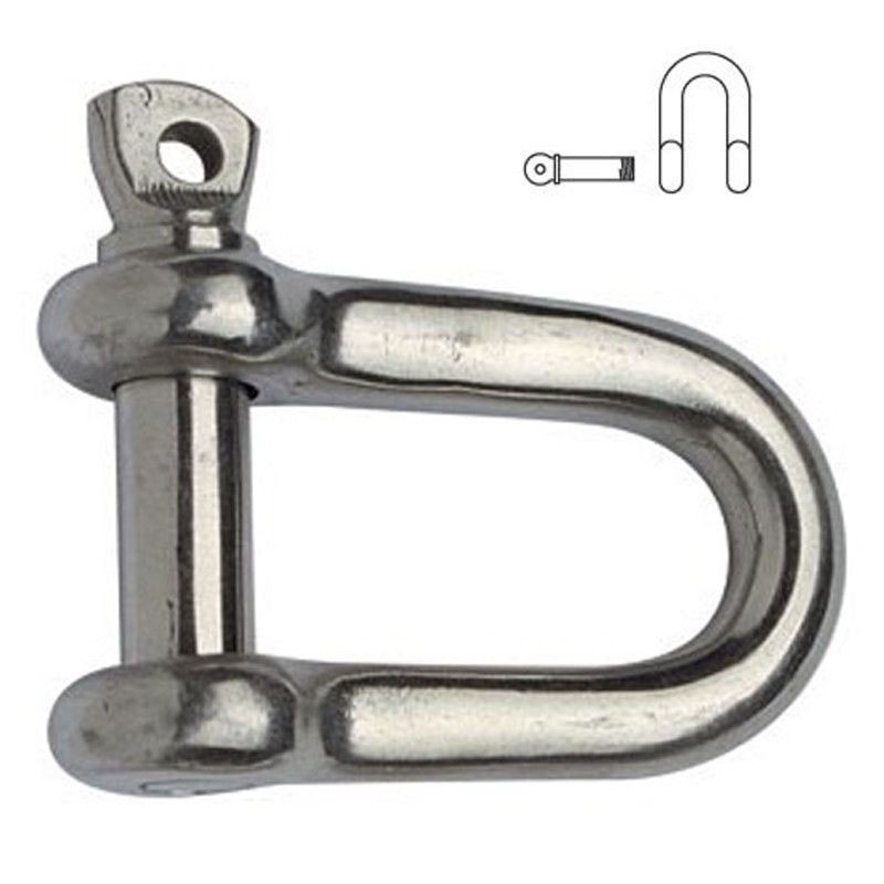 4x Moschettone grillo dritto 6 mm acciaio sollevamento arrampicata carpenteria 