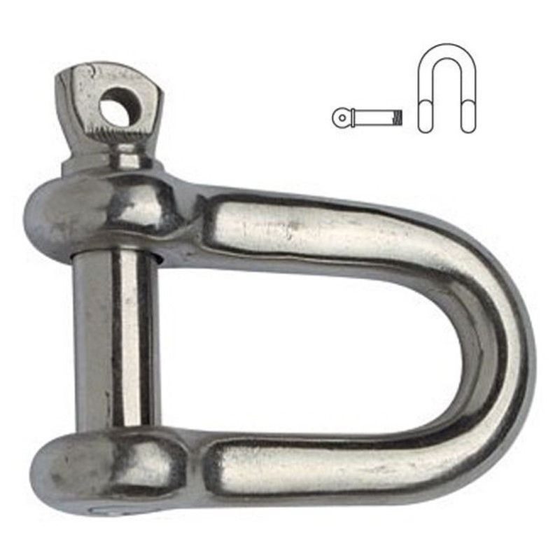 4x Moschettone grillo dritto 6 mm acciaio sollevamento arrampicata carpenteria 