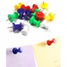 90x Puntine disegno plastica colorate bacheche fogli annunci legno affissioni 