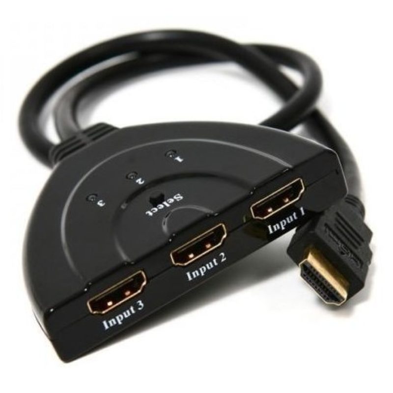 Cavo 3 porte HDMI femmina 1080p TV sdoppiatore adattatore switch tripla video