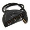 Cavo 3 porte HDMI femmina 1080p TV sdoppiatore adattatore switch tripla video
