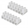 24x Morsetti a vite mammut staccabili materiale elettrico cavi plastica bianco