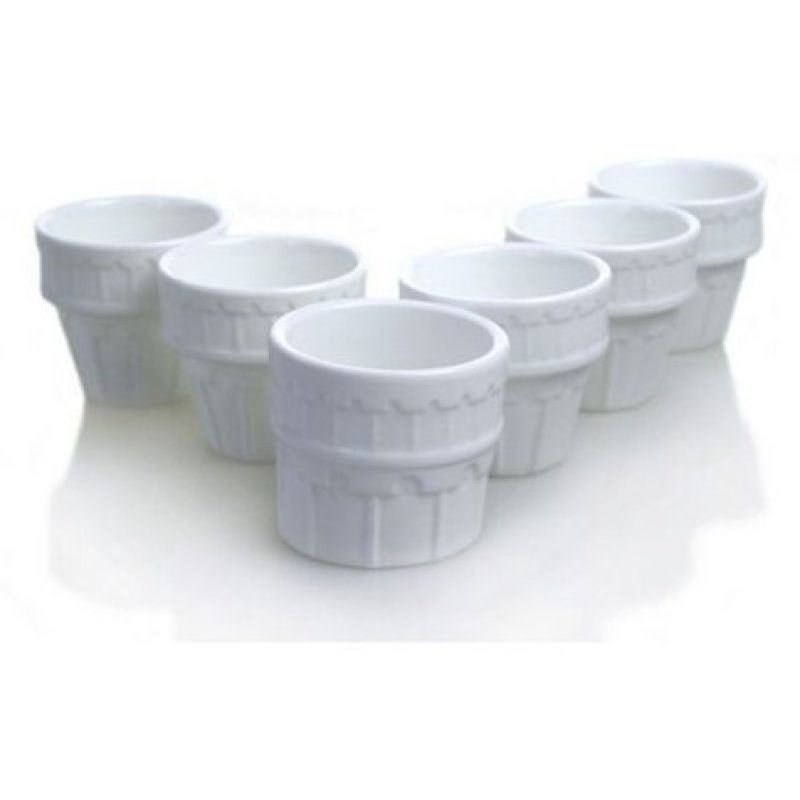Tazzine torre pisa coppette porta salse ketchup maionese BBQ senape feste party 