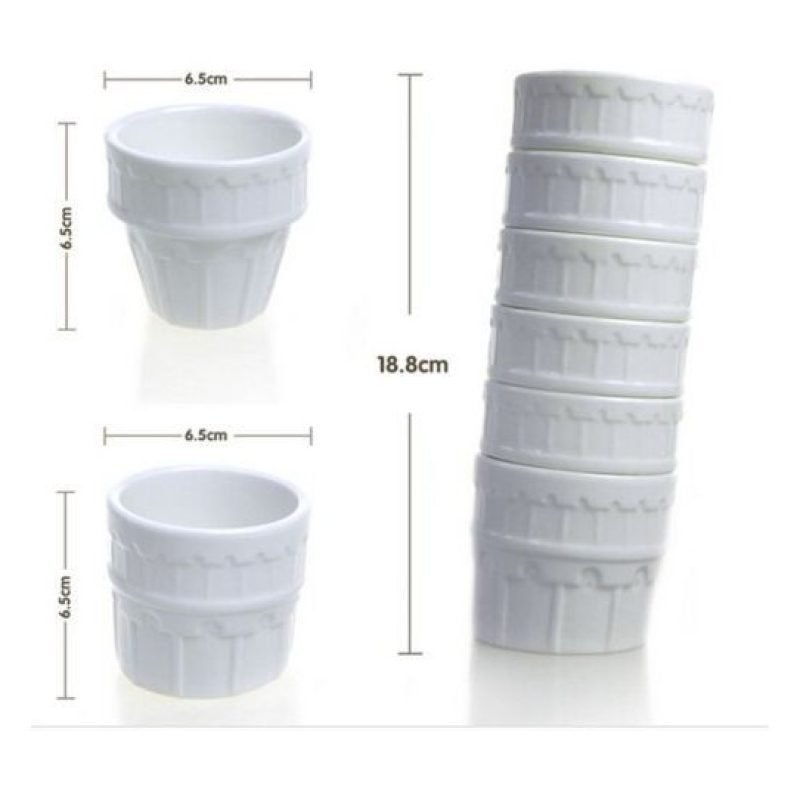 Tazzine torre pisa coppette porta salse ketchup maionese BBQ senape feste party 