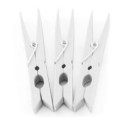 40x Mollette bucato plastica bianche biancheria stendino casa stendiabiti molla