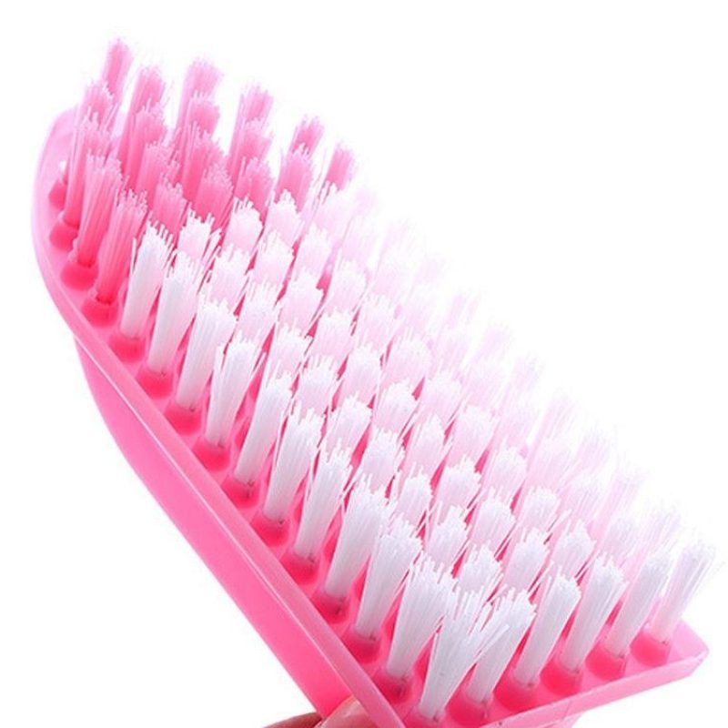 3x spazzola plastica forma ferro da stiro scarpe pavimento mattonelle setole 