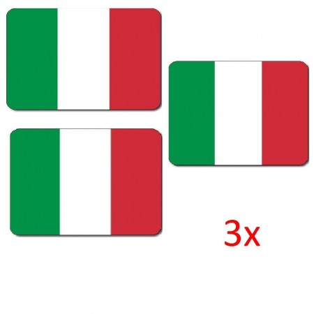 3x Tappetini mouse bandiera Italia tricolore verde bianco rosso PC ufficio casa