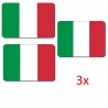 3x Tappetini mouse bandiera Italia tricolore verde bianco rosso PC ufficio casa
