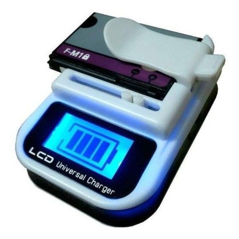 Carica batteria caricabatterie caricatore lcd universale usb per batterie al litio di cellulari smartphone e fotocamere