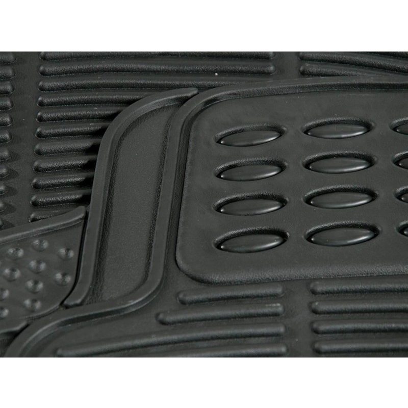 Tappetini auto neri plastica protezione tappezzeria fango terra sostituzione 