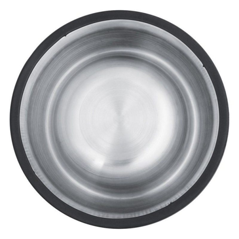 Ciotola base 18 cm acciaio inox acqua cibo antiscivolo cane gatto mangiatoia 