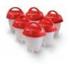 6x stampi uova sode silicone coperchio contenitori bollite cucina no guscio