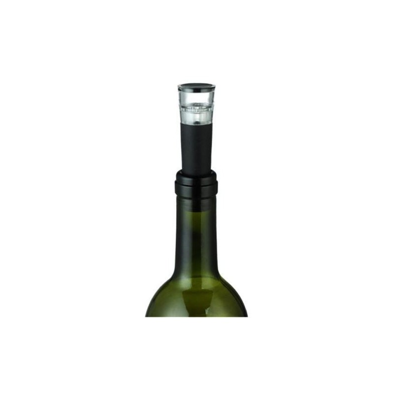 Coppia areatore e tappo ermetico vino vini trasparente degustazione bottiglia