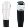 Coppia areatore e tappo ermetico vino vini trasparente degustazione bottiglia