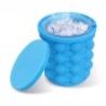 Contenitore ghiaccio raffredda bottiglia lattina bevande secchio silicone blu
