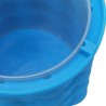 Contenitore ghiaccio raffredda bottiglia lattina bevande secchio silicone blu