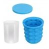 Contenitore ghiaccio raffredda bottiglia lattina bevande secchio silicone blu