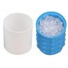 Contenitore ghiaccio raffredda bottiglia lattina bevande secchio silicone blu
