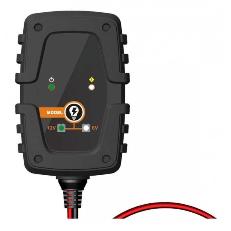 Caricabatterie caricatore mantenitore auto moto morsetti batteria 8 fasi cavetti
