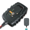 Caricabatterie caricatore mantenitore auto moto morsetti batteria 8 fasi cavetti
