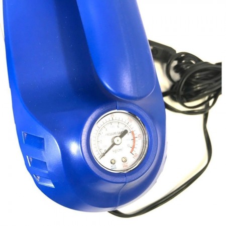 Aspirapolvere BLU compressore auto pulizia liquidi 120W led pressione gomme 