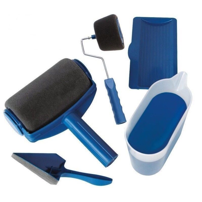 Nuovo rullo per pittura set serbatoio ricaricabile no gocce pareti paint vernice 