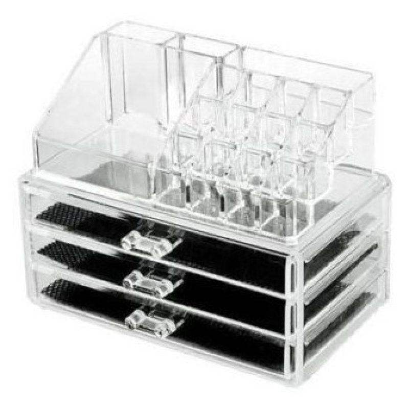 Organizzatore girevole portatrucco cosmetici box trucchi make up 18288