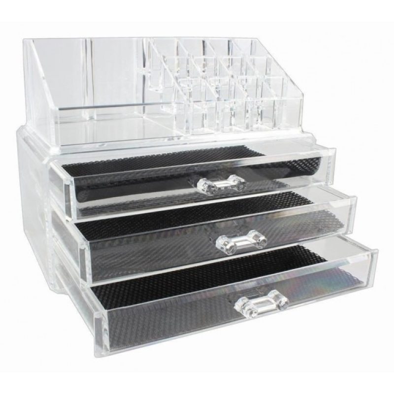 Organizzatore girevole portatrucco cosmetici box trucchi make up 18288