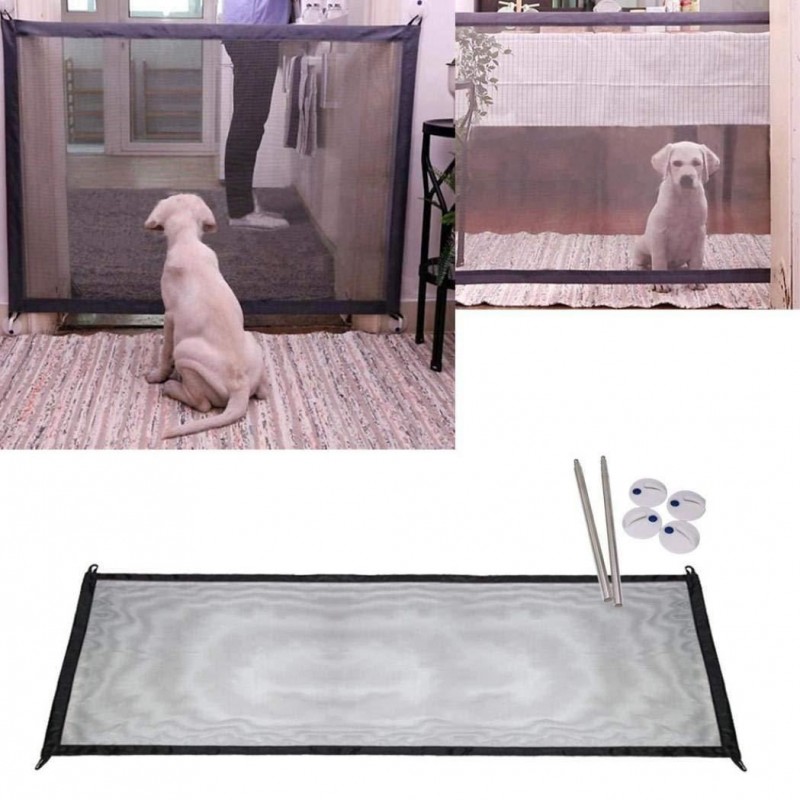 Cancelletto cane recinto casa protezione regolabile animale domestico colore 