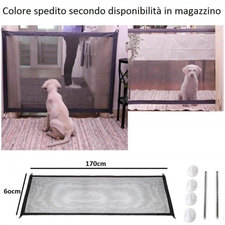Cancelletto cane recinto casa protezione regolabile animale domestico colore 
