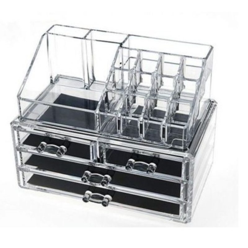 Organizzatore 4 portatrucco trucchi cosmetici box trucco make up donna 18286