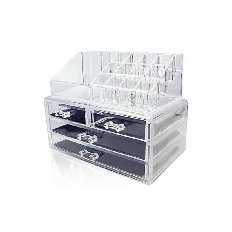 Borsa Portatrucco LEO50821 - Valigetta Professionale Per Make-up Artist - Divisori Regolabili, Senza Specchio - Foto 4