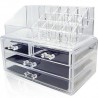 Organizzatore 4 portatrucco trucchi cosmetici box trucco make up donna 18286