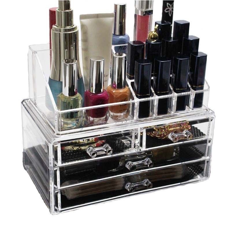 Organizzatore 4 portatrucco trucchi cosmetici box trucco make up donna 18286