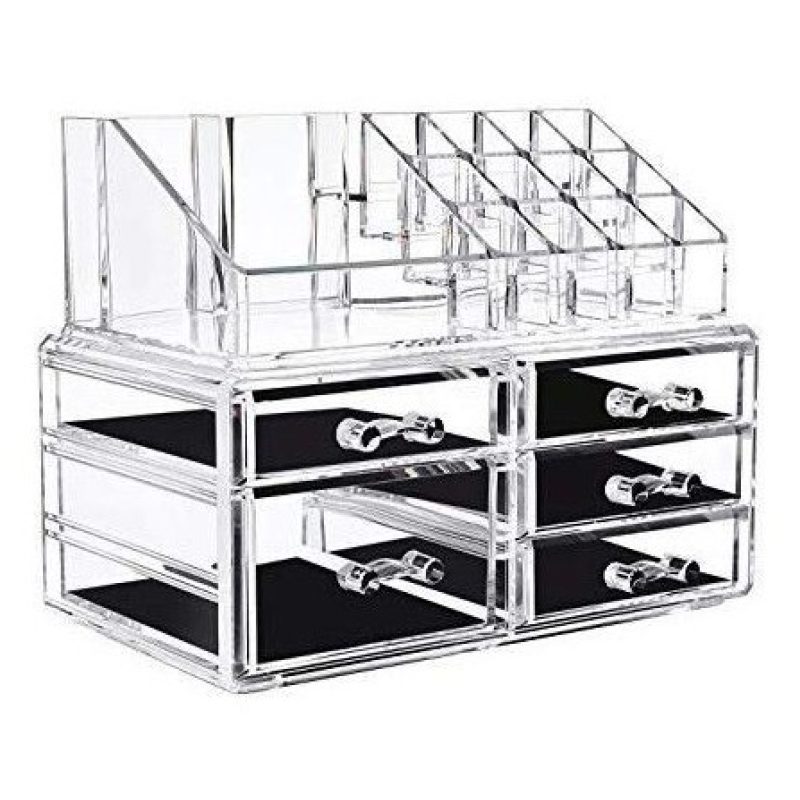 Organizzatore 4 portatrucco trucchi cosmetici box trucco make up donna 18286
