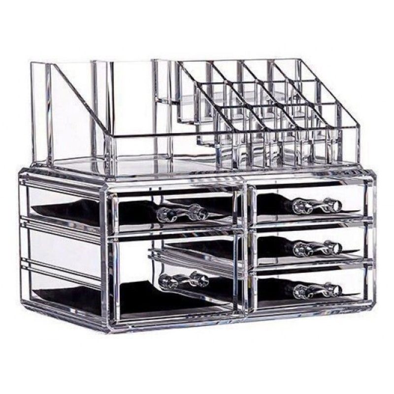 Organizzatore 4 portatrucco trucchi cosmetici box trucco make up donna 18286