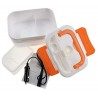Scaldavivande Elettrico da auto Portatile Lunch Box per il pranzo con presa da accendisigari per auto 12V