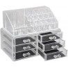 Organizzatore portatrucco cosmetici box trucchi make up donna specchio 18285