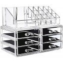 Organizzatore portatrucco cosmetici box trucchi make up donna specchio 18285