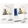 LAMPADA LED DA TAVOLO SCRIVANIA RICARICABILE TOUCH SNODABILE PIEGHEVOLE